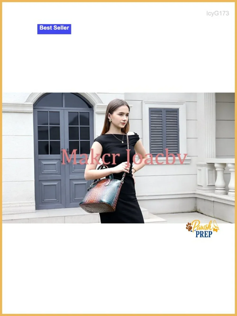 Vegan Leather Embossed Croc Satchel Tote with Adjustable Strap
